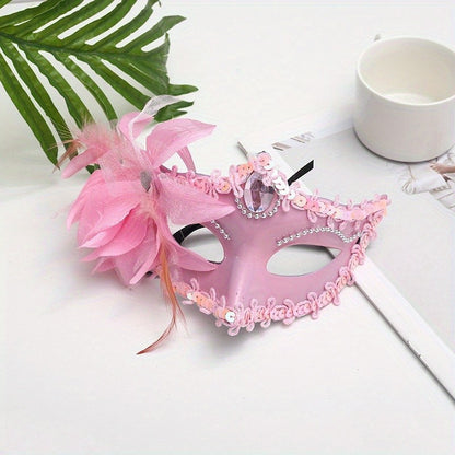 1pc Elevate Your Look with A Stunning Lily Masquerade Mask for Your Next Party or Prom!