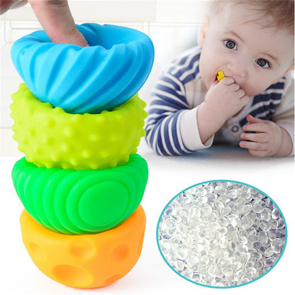 Bolas Sensoriais Brinquedo Para Bebê Chocalhos Brinquedo Com Textura Para As Mãos Toque Agarre Bola De Massagem Para Bebês Desenvolvimento Dos Sentidos Brinquedos Para Bebês De 0 A 12 Meses Jogos
