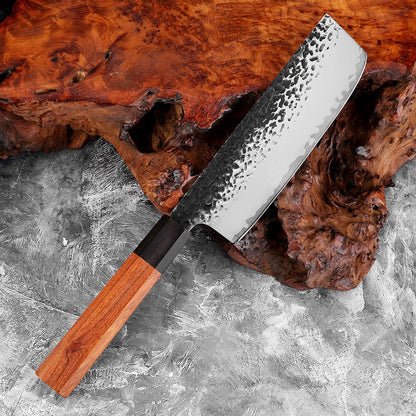 1-7 PCS Knife Set,Professional 3-Layer Composite Steel Kitchen Knives Set,Ultra Sharp Japanese Chef Knife with Octagonal Handle