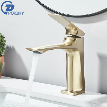 Black Bathroom Faucet Deck Mounted Bathroom Sink Mixer Tap Single Lever Basin Sink Mixer Faucets Chrome/White/Grey/Brushed Gold
