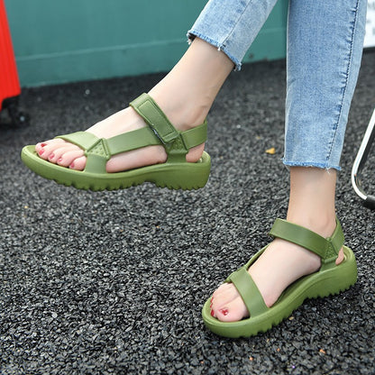 Womens Sandals Fashion Trend Anti-slip Wear-resistant Lightweoght EVA Flat Sandals for Women Outdoor Beach Shoes for Women
