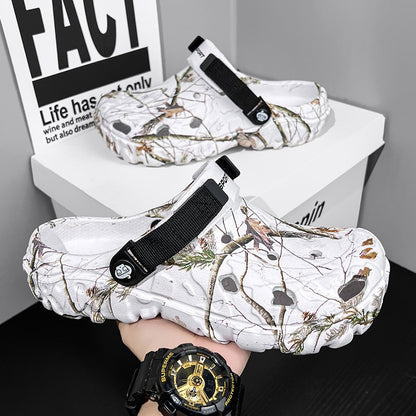 Men Shoes Slippers Men Garden Flat Sandals Platform Sandals Man Summer Sandals 2025 Male Sneakers Outdoor Flip Flops Home Clogs