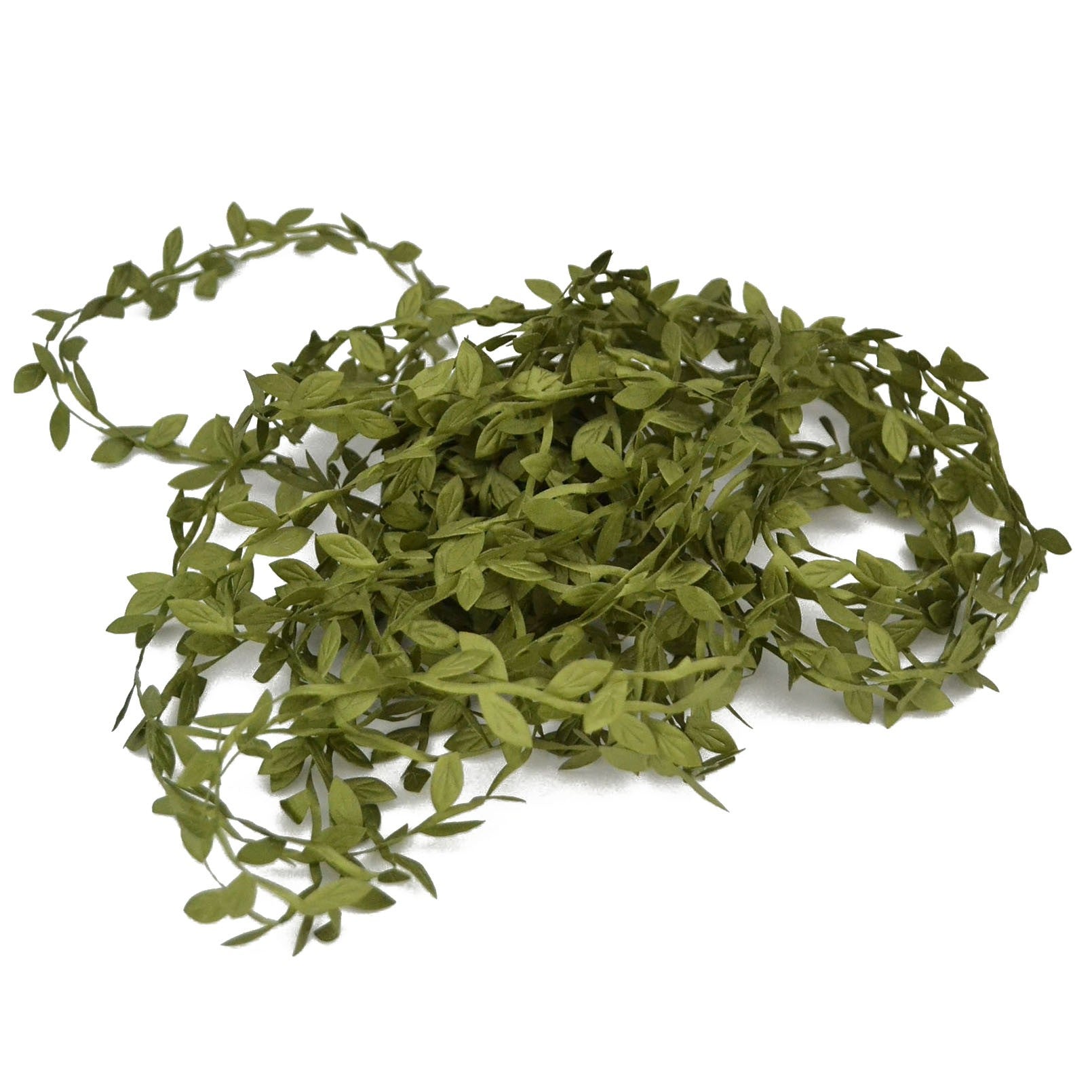 10/20M Silk Leaf-Shaped Handmake Artificial Green Leaves Faux Vines Bathroom Decorative Diy Wreath Accessories Home Decoreation