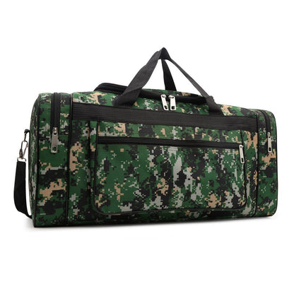 Large Capacity Camouflage Duffle Bag Travel Clothes Storage Bags Zipper Oxford Weekend Bag Thin Portable Moving Luggage Hand Bag