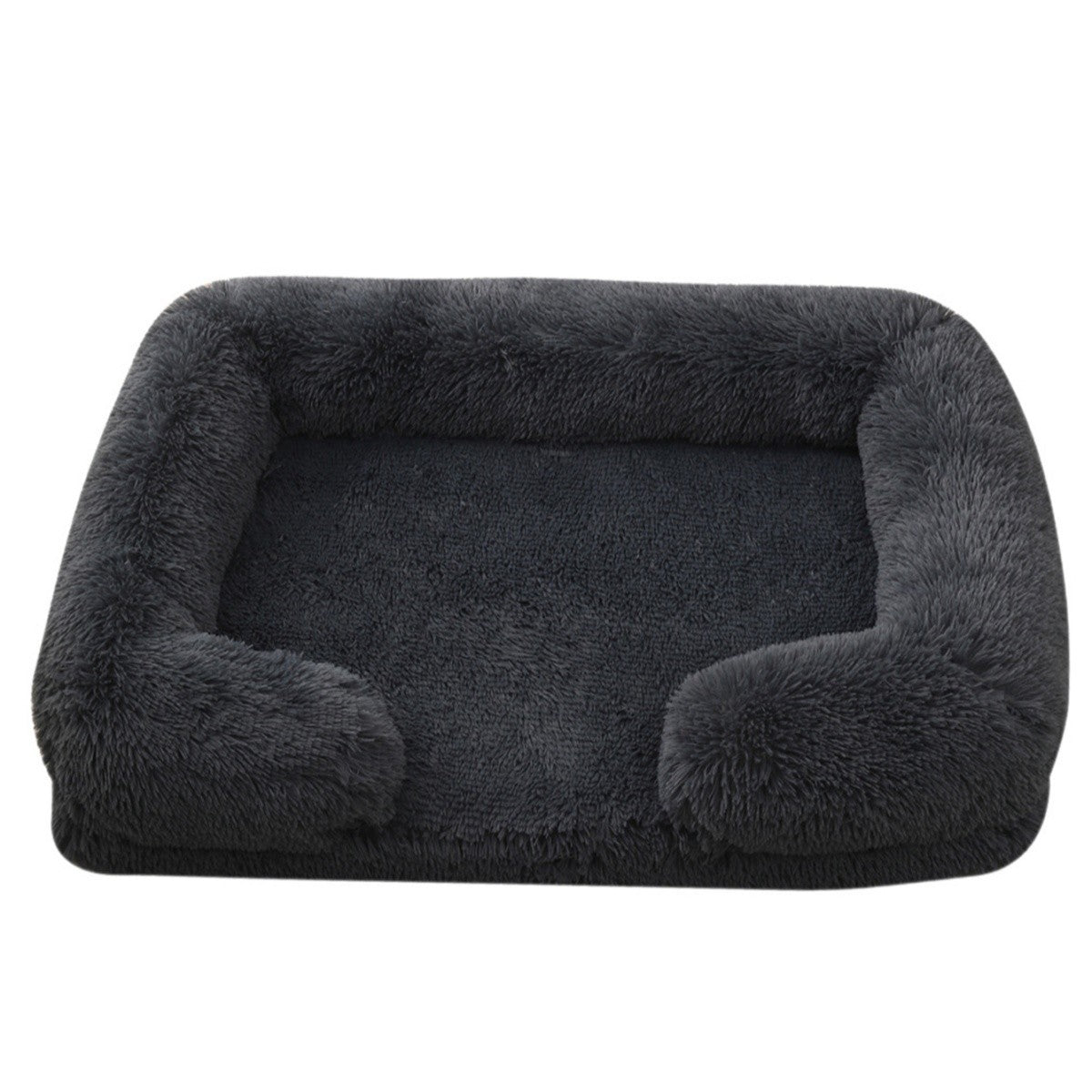 Cama Quadrada para Cachorro, Cama Aconchegante para Animais de Estimação, Almofada Grossa de Inverno, Casa para Cães, Sofá para Gatos para Cães Fofos, Cama para Dormir, Sofá com Tapete Removível
