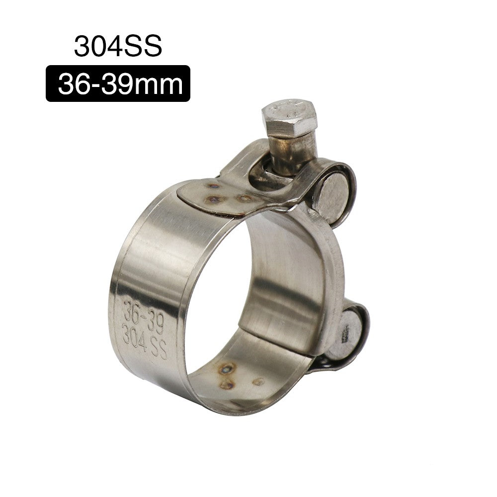 ZSDTRP 26-63mm Stainless Steel Motorcycle Exhaust Clamp Clip For Slip-on Motorcycle Muffler Clamp Kit