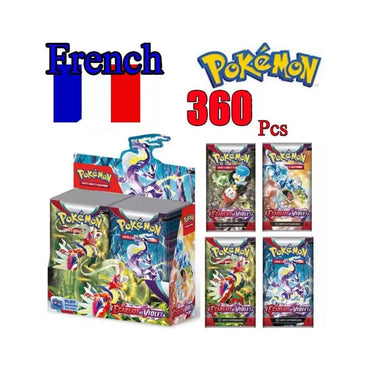 360 Pcs French Pokemon Card Surging Sparks Obsidian Flames Brilliant Stars Lost Origin Pokémon Booster Battle Transaction Card
