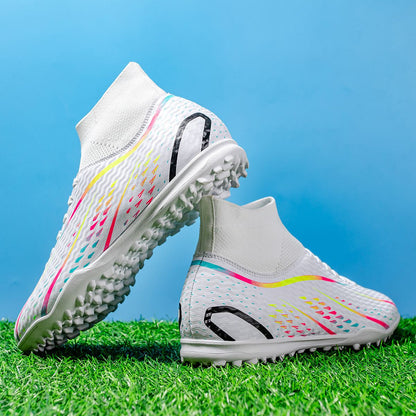 Unisex Soccer Cleats With FG Studs And TF Blades Options For Natural Grass Turf Indoor Superior Traction Anti Slip Grippy Soles