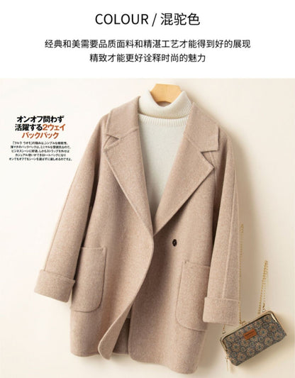 Women's Mid-length Coat Casual Thick Wool Blazer
