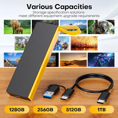 Kodak X106 Portable SSD 2TB 1TB USB 3.2 Type C External Drive Hard Disk 512GB 256GB Solid State Drive For PS4 Laptop Macbook PC