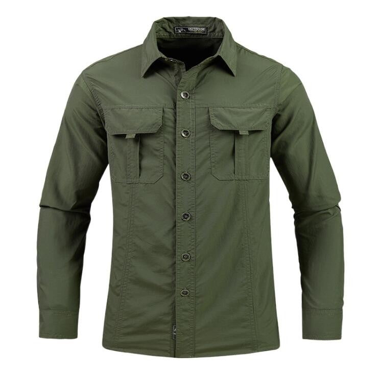 Mens Military Shirt ,Work Cargo Shirts ?Tactical Breathable Quick-Drying Tops