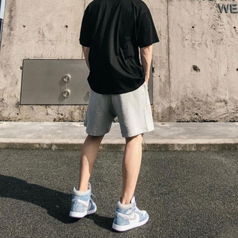 Men's Gym Training Basketball Shorts Loose Fit Mid Calf 3 4 Length Quick Dry Breathable Hiphop Streetwear Casual Workout Running