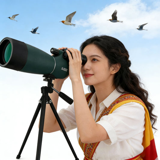 2026 Novo Telescópio Terrestre 25-75x70 Potente Zoom Monocular FMC BAK4 À Prova d'Água para Observação de Aves e Tiro ao Alvo