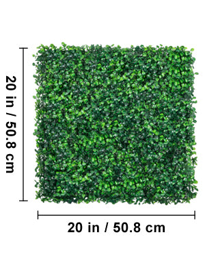SucceBuy Artificial Boxwood Panel  24pcs 20x20/24x16 in Boxwood Hedge Wall Panels Artificial Grass Backdrop Wall Green Grass