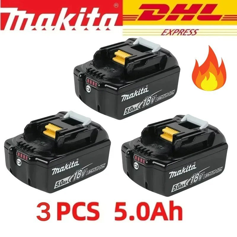 Bateria Recarregável Original Makita 18V 9Ah 6Ah 5Ah para Ferramentas Elétricas Makita Bateria de íons de lítio 18v de Substituição + carregador + furadeira elétrica