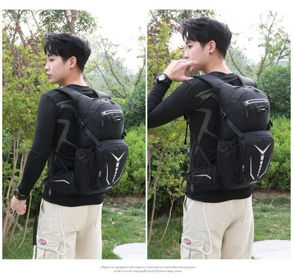 Outdoor mountaineering and cycling travel backpack, multifunctional waterproof nylon bag, suitable for men and women