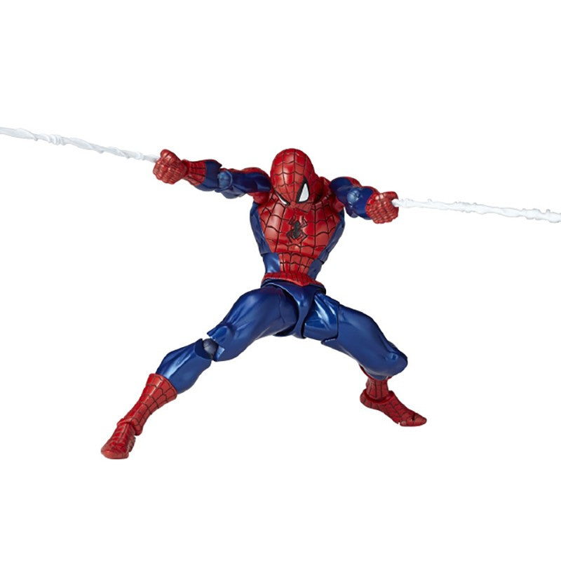Revoltech Spiderman Figura Amazing Yamaguchi No.002 Homem-Aranha Boneco de Ação Modelo de Coleção Peter Parker Figuras Articuladas Brinquedos