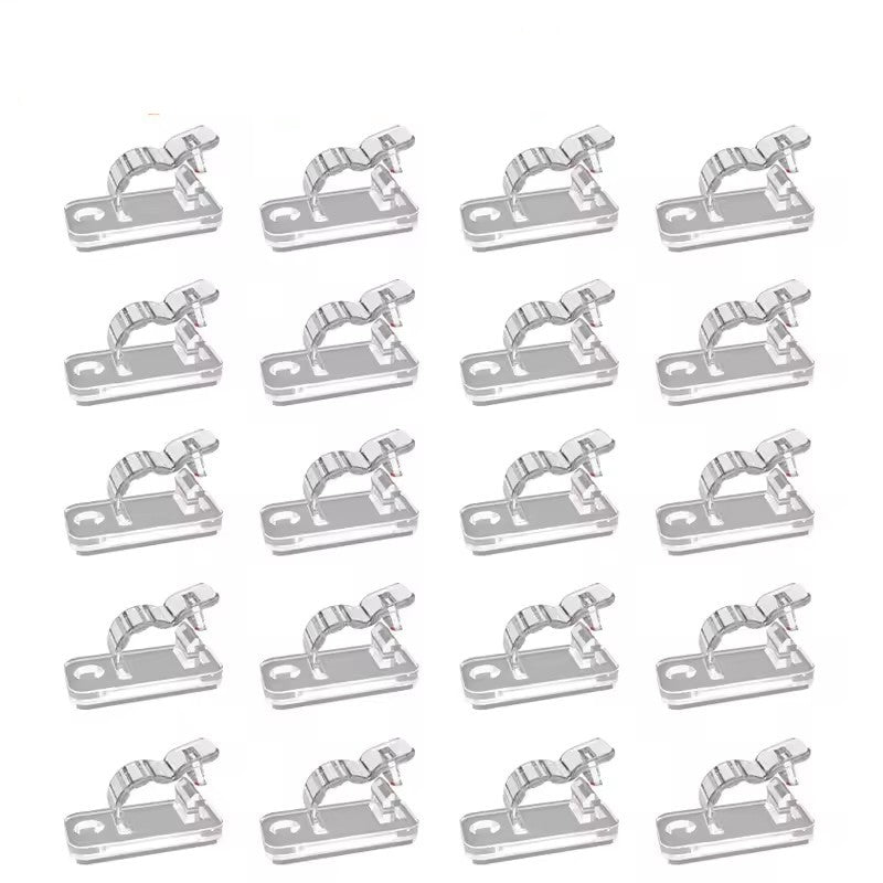 20/50Pcs Self Adhesive Cable Clips Cord Management Wire Organizers Desk Tidy Clamp for Home Office Car Cable Manager