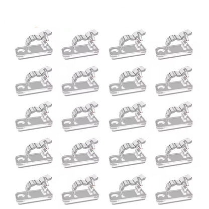 20/50Pcs Self Adhesive Cable Clips Cord Management Wire Organizers Desk Tidy Clamp for Home Office Car Cable Manager