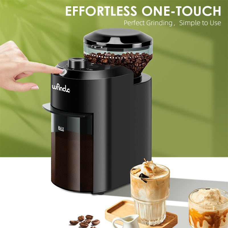 Moedor de Café Elétrico de Rebarba Wancle, Moedor Cônico Ajustável para Grãos de Café com 28 Configurações Precisas de Moagem 220V/120V
