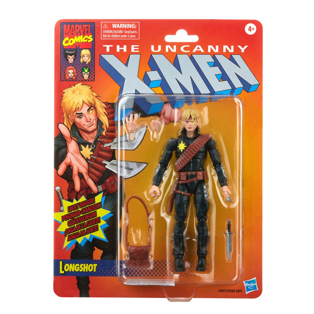 Boneco de Ação Marvel Legends Retro Wolverine Espiral Avalanche Longshot Dark Phoenix Multiple Man 6"