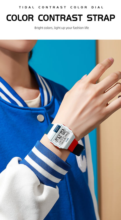 TPW 36mm Midsize Digital Watch For Women Teenage  Meter Water Resistant