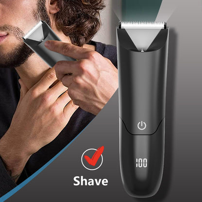 Man Beard Shaver Sideburn Electric Body Hair Trimmer With 2 Protective Cap For Underarm Leg Hair Razor Rechargeable Grooming Kit
