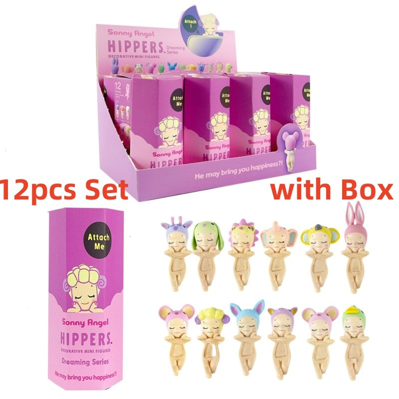 Hot S Angel Blind Box Sonho Fofo Angel Hippers Série Mistério Caixa Minifigura Enfeite Boneca Presente de Natal para Crianças