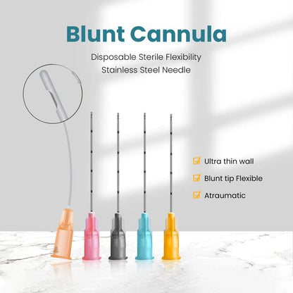 10-100PCS Korea Highly Flexible Blunt Cannula 18G 22G 23G 25G 27G 30G Separate Package Micro Tip Blunt  Cannula