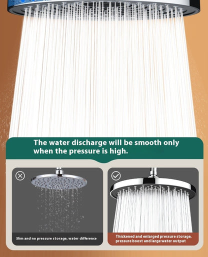 Top spray large water volume pressurized showerhead nozzle pressurized single head shower household shower showerhead