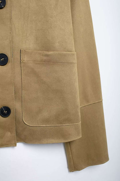 MUJER 2025 Suede Jacket Women Varsity Bomber Jackets for Women New in Coats and Jackets Woman Long Sleeve Women's Winter Jacket