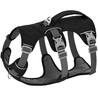 Coleira Peitoral de Nylon Anti-Fuga para Cães Colete Durável Reflexivo para Cães com Alça Ajustável para Cães Pequenos, Médios e Grandes, Pug
