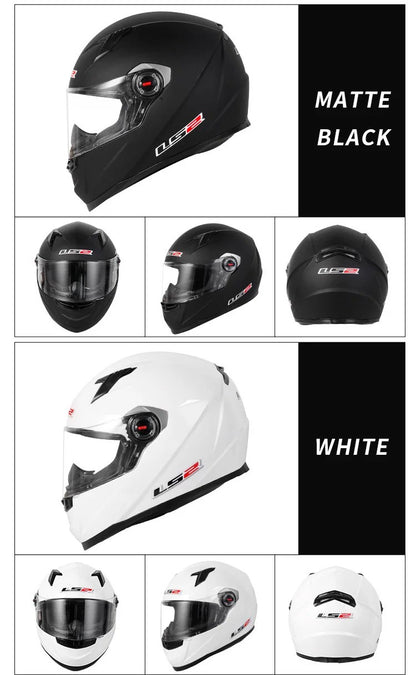 Capacete de motocicleta LS2 FF358 Capacete integral LS2 Draze para homens e mulheres Capacete de corrida de moto com casco de ABS Cascos Para Moto Aprovado pela ECE