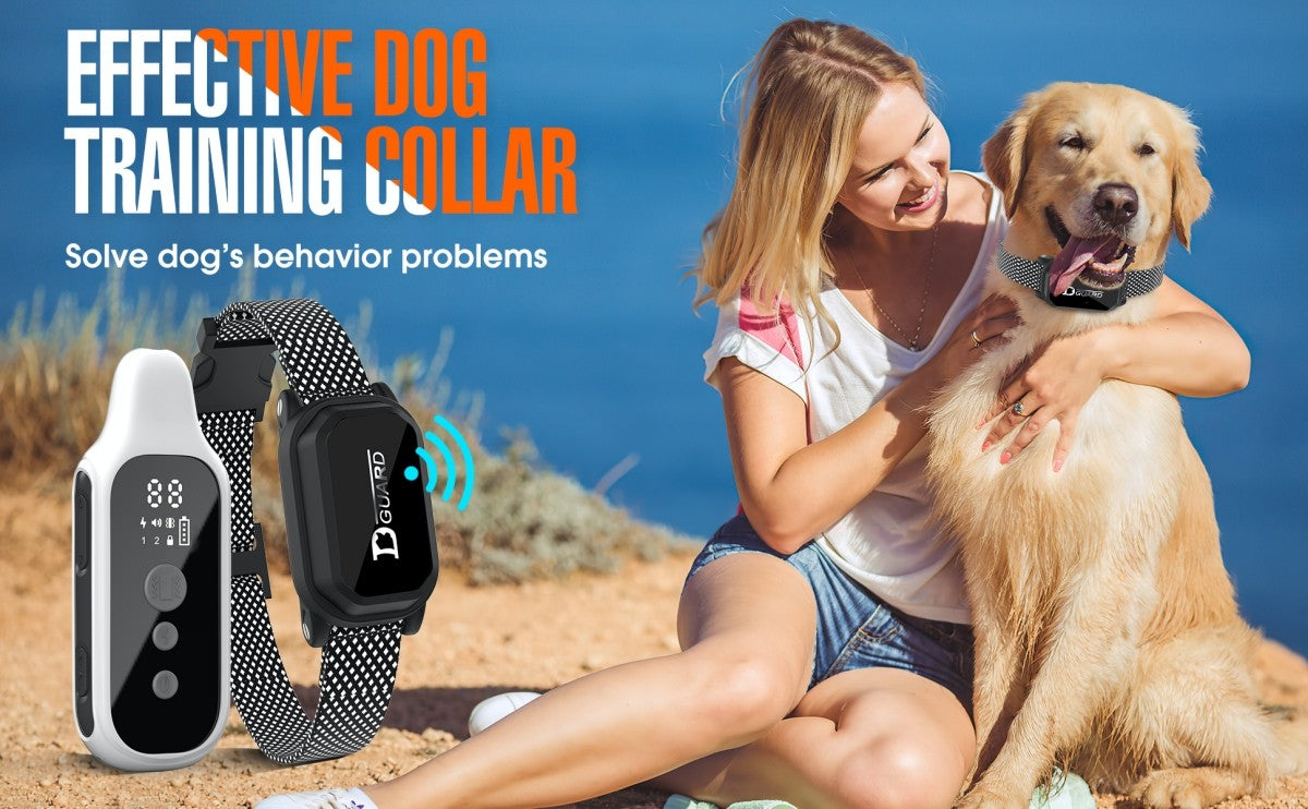 Coleira de Adestramento Digital para Cães 800m à Prova d'Água Recarregável com Controle Remoto para Todos os Tamanhos de Cães com Tela LCD Choque Vibração Som