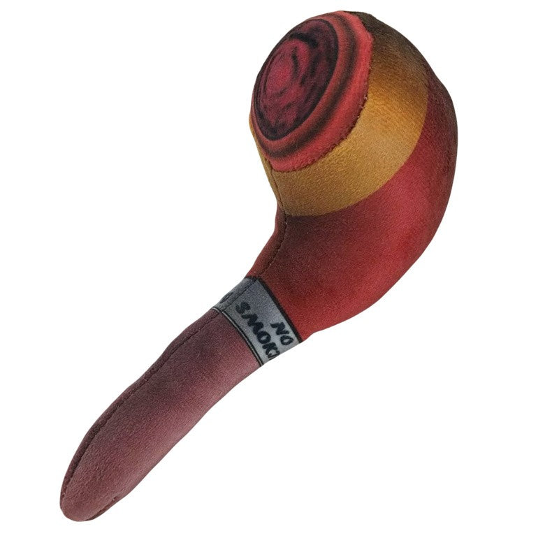 Brinquedo de Pelúcia em Formato de Cigarro para Cães, Recheado, com Mordedor para Filhotes, Engraçado e Interativo, com Apito para Cachorro