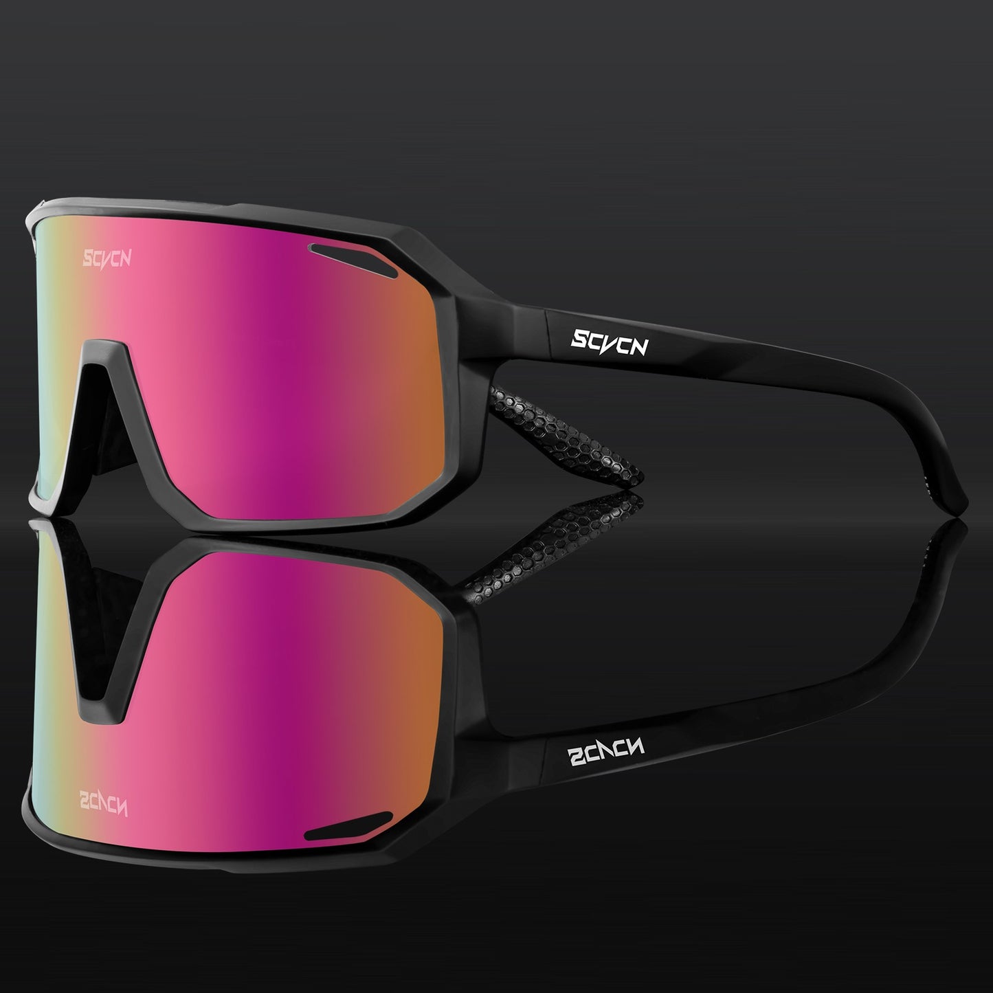 SCVCN Photochromic Cycling Glasses Bike Mountain Bicycle Golf UV400 Sunglasses Sport Protection Glasses for Men Women Baseball