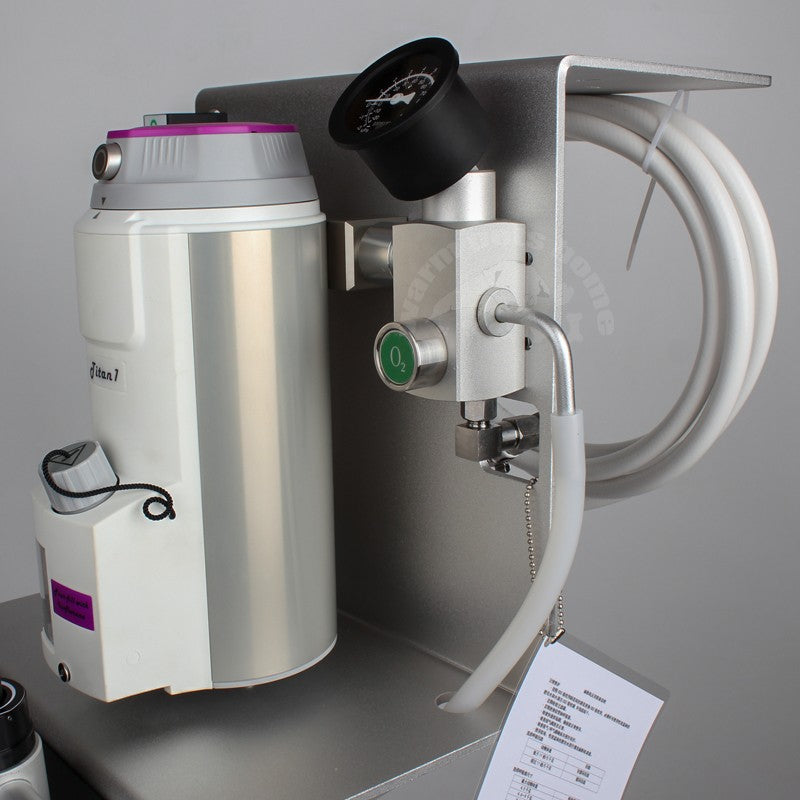 Máquina de Anestesia Veterinária para Animais Cães Gatos Equipamento de Anestesia Veterinária com Carrinho