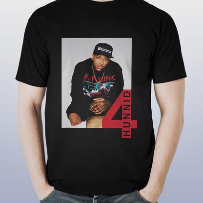 400 Yg Short Slevee Black T Shirt