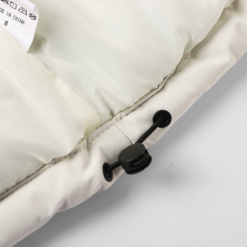 New fashion casual down sleeveless warm jacket, winter outdoor sports cotton jacket, vest trendy brand printed sleeveless jacket