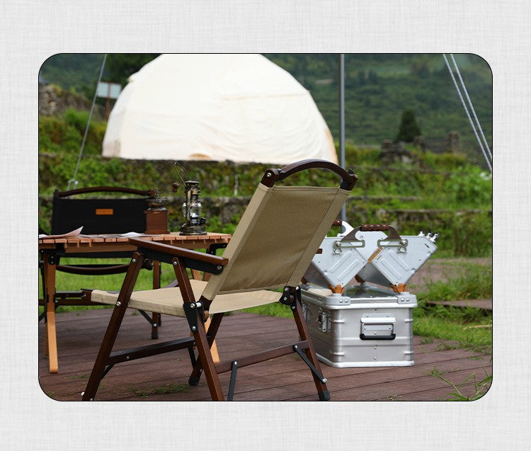 MOUNTAINHIKER Outdoor Storage Box Camping Picnic Travel Aluminum Alloy Large Capacity Box Silver Storage Bag 30-80L