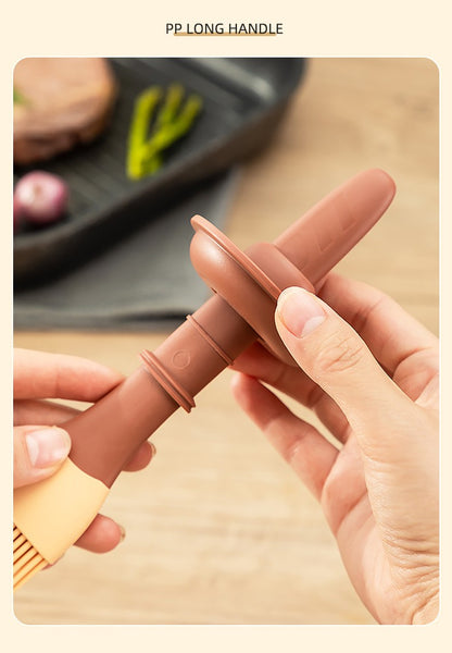 Silicone Oil Brush Temperature Resistant Oil Bottle Baking Pancake Barbecue Cooking Olive Oil BBQ Grilling Kitchen Gadget