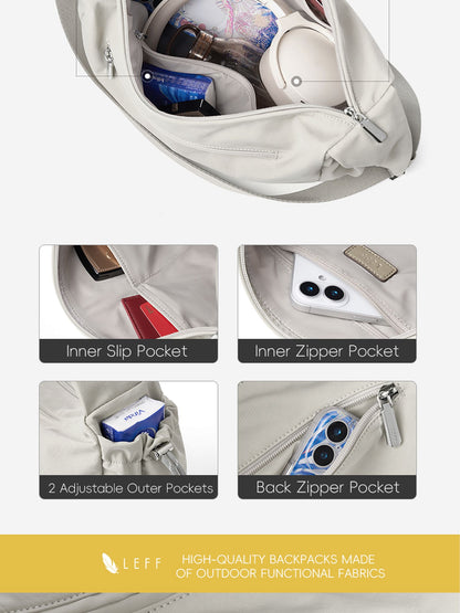 LEFF Fashion Women Crossbody Bag High Quality Nylon Commuting Bags Waterproof Outdoor Travel Shoulder Bag New Causal Female Bags