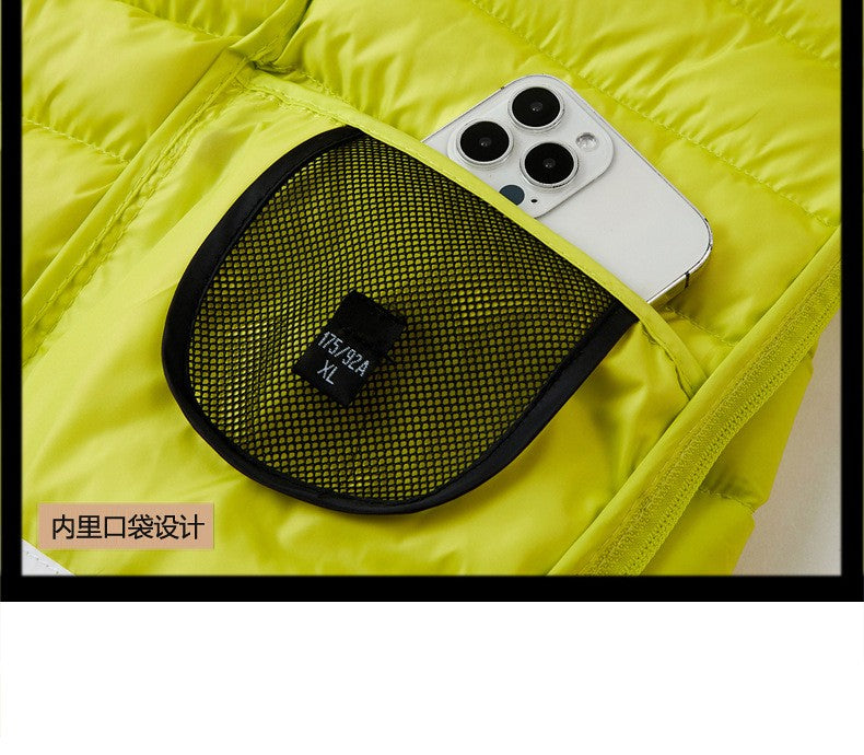 2025 New Men's Lightweight Cotton Jacket for Autumn and Winter - Multiple Colors, Stand-Up Collar & Hooded Design