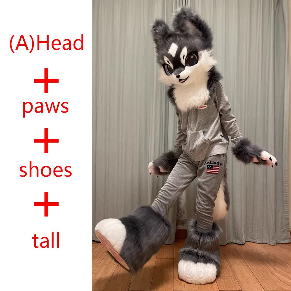 In Stock Fursuits Head Cheap Animal Head Costume Cat Furry Head Kemono Cute Dog Head Costume Role-Playing Costume