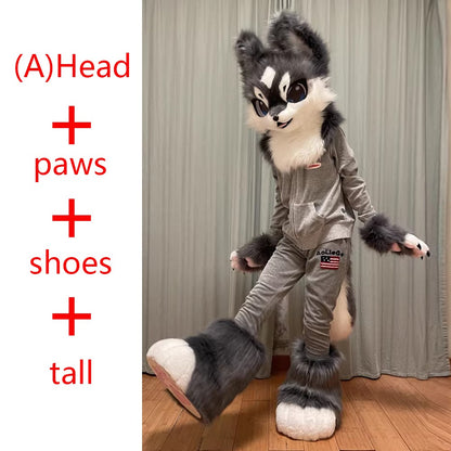 In Stock Fursuits Head Cheap Animal Head Costume Cat Furry Head Kemono Cute Dog Head Costume Role-Playing Costume