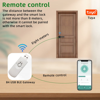 RAYKUBE M5 Tuya BLE Smart Fingerprint Door Lock Digital Electronic Lock with Password/Key/IC Card/ Smartlife/ Tuya APP Unlock