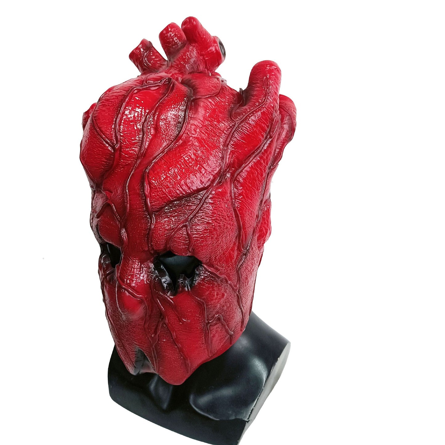 Anime Dorohedoro Shin Heart Cosplay Costume Latex Mask Halloween Party Carnival Prop