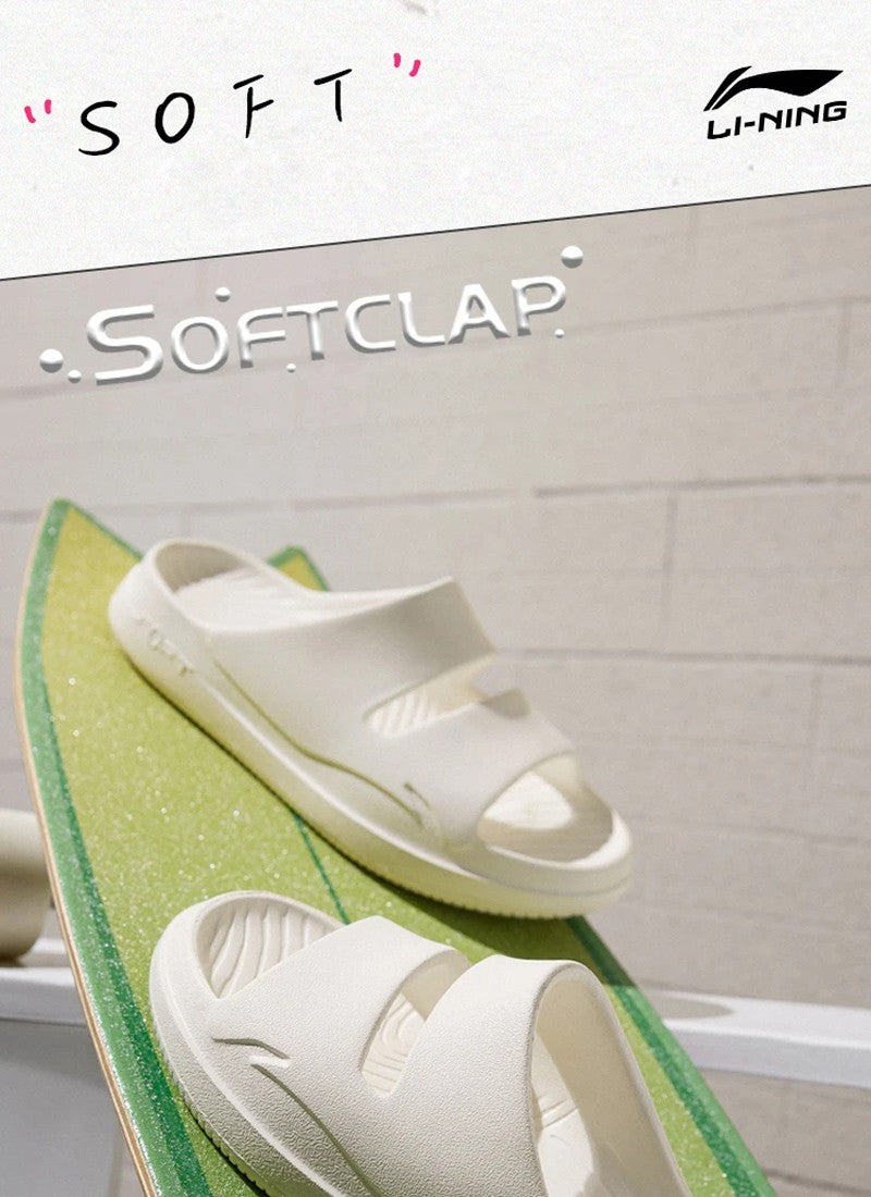 Li-Ning Unisex SOFT CLAP Slippers COMFOAM Rebound Breathable Lightweight LiNing Men Women Stylish Sandals AGAV017