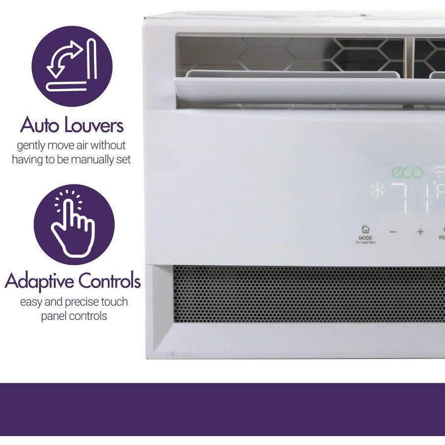 Ar-condicionado de janela e desumidificador de 6000 BTUs para apartamentos, dormitórios e cômodos pequenos a médios de até 23 m². 115V Janela