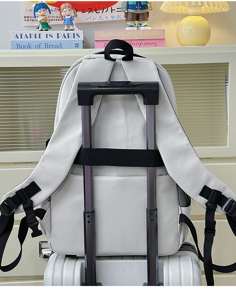 Mochila Escolar Estilo Japonês Bolsa Pequena para Boneca Grande Capacidade para Estudantes do Ensino Médio e Fundamental Masculino e Feminino Jovem Casual